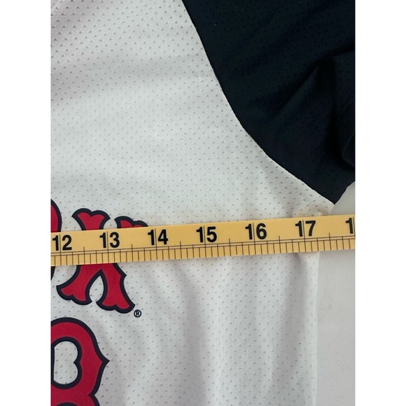MLB Boston Red Sox Tee Women's L Campus Lifestyle Logo Short Sleeve Mesh Flaw* - Picture 7 of 9